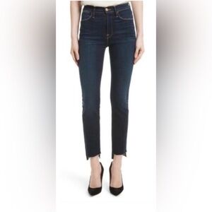 Frame Denim Le High Straight Raw Stagger Jeans In Cabana Size 30
